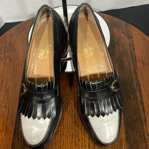 Vintage Salvatore Ferragamo Spectator Loafers - Picture 1 of 6